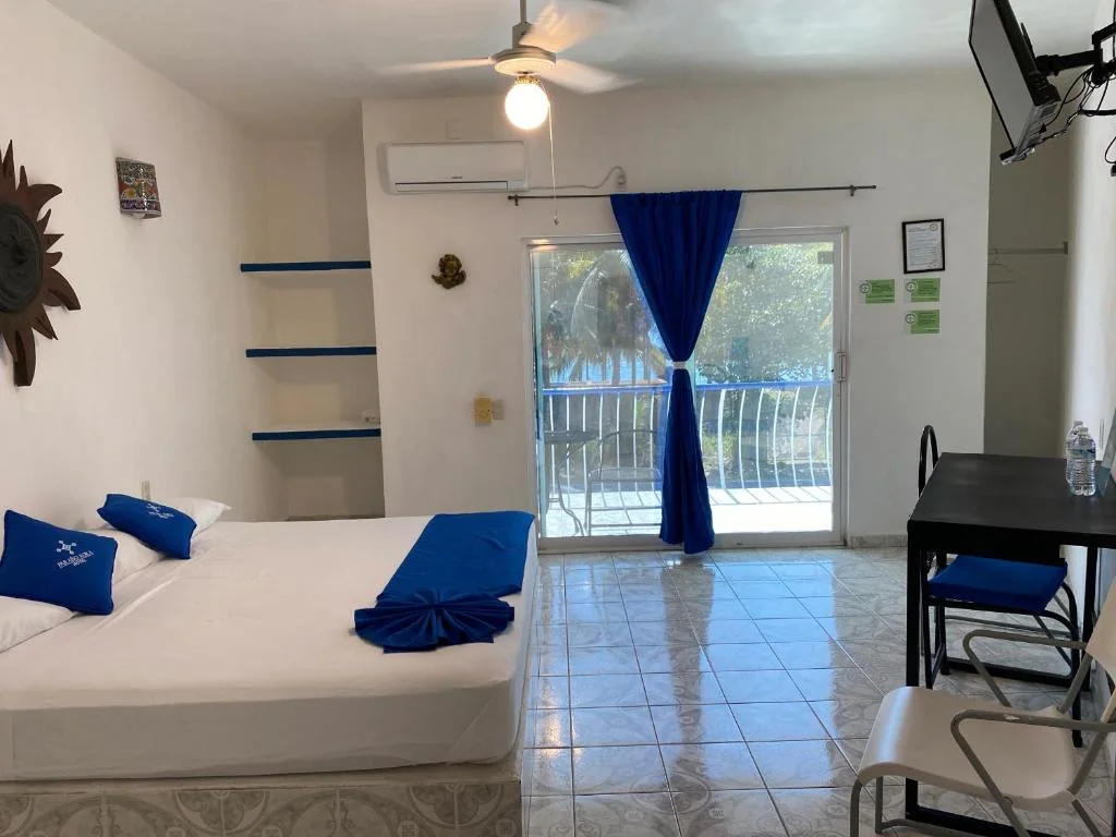 Spacious guest room with balcony